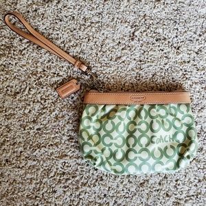 Coach Coated Canvas Wristlet